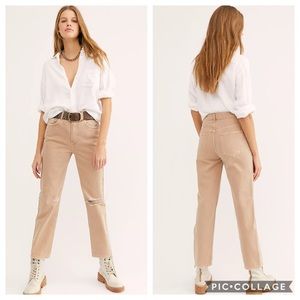 NWOT Free People High Rise Dakota Straight Leg Jeans